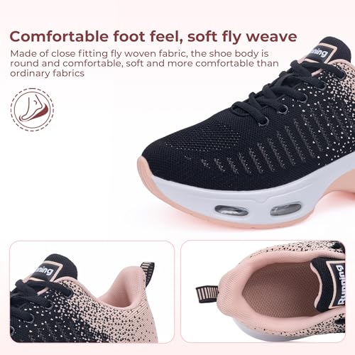 Image of Womens Slip On Tennis Sneakers Walking Running Shoes Easy to Wear