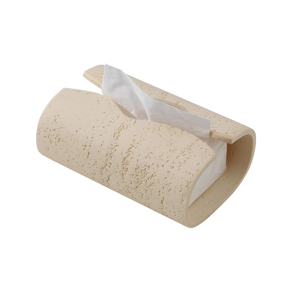 Rectangular Resin Tissue Box Cover, Resin Facial Tissue Holder Covers Toilet Paper Holder, Decorative Paper Dispenser Home Decor for Bathroom Kitchen Bedroom Living Room Office