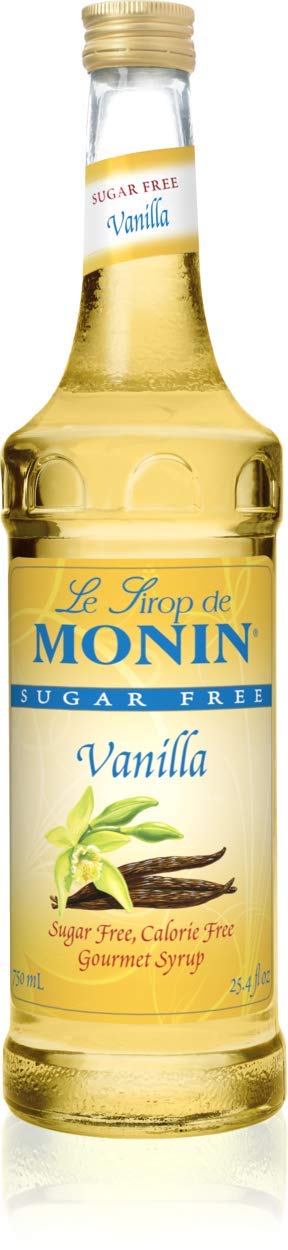 Monin - Vanilla Syrup, Versatile Flavor, Great for Coffee, Shakes, and Cocktails, Gluten-Free, Non-GMO (750 ml)