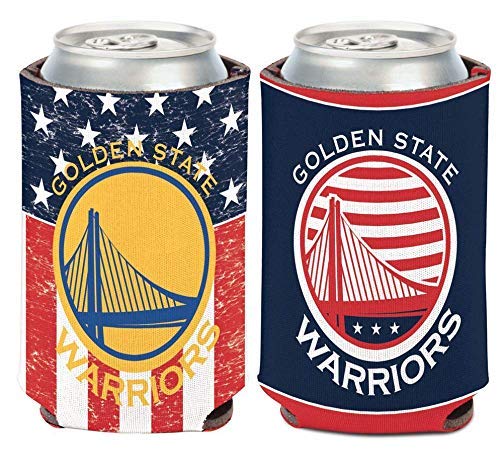 Wincraft NBA Golden State Warriors 12 oz. 2-Sided Patriotic USA Design Can Cooler