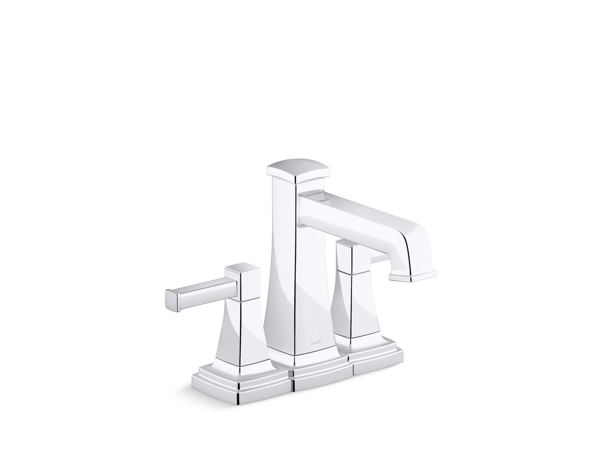 Kohler 27398-4-CP K-27398-4-CP Riff Centerset Bathroom Sink Faucet, 1.2 gpm, Polished Chrome