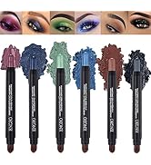 Eyeshadow Stick,Eyeshadow Palette,Comes with Brush Double-ended Eyeshadow Pencil,Beautiful Colors...