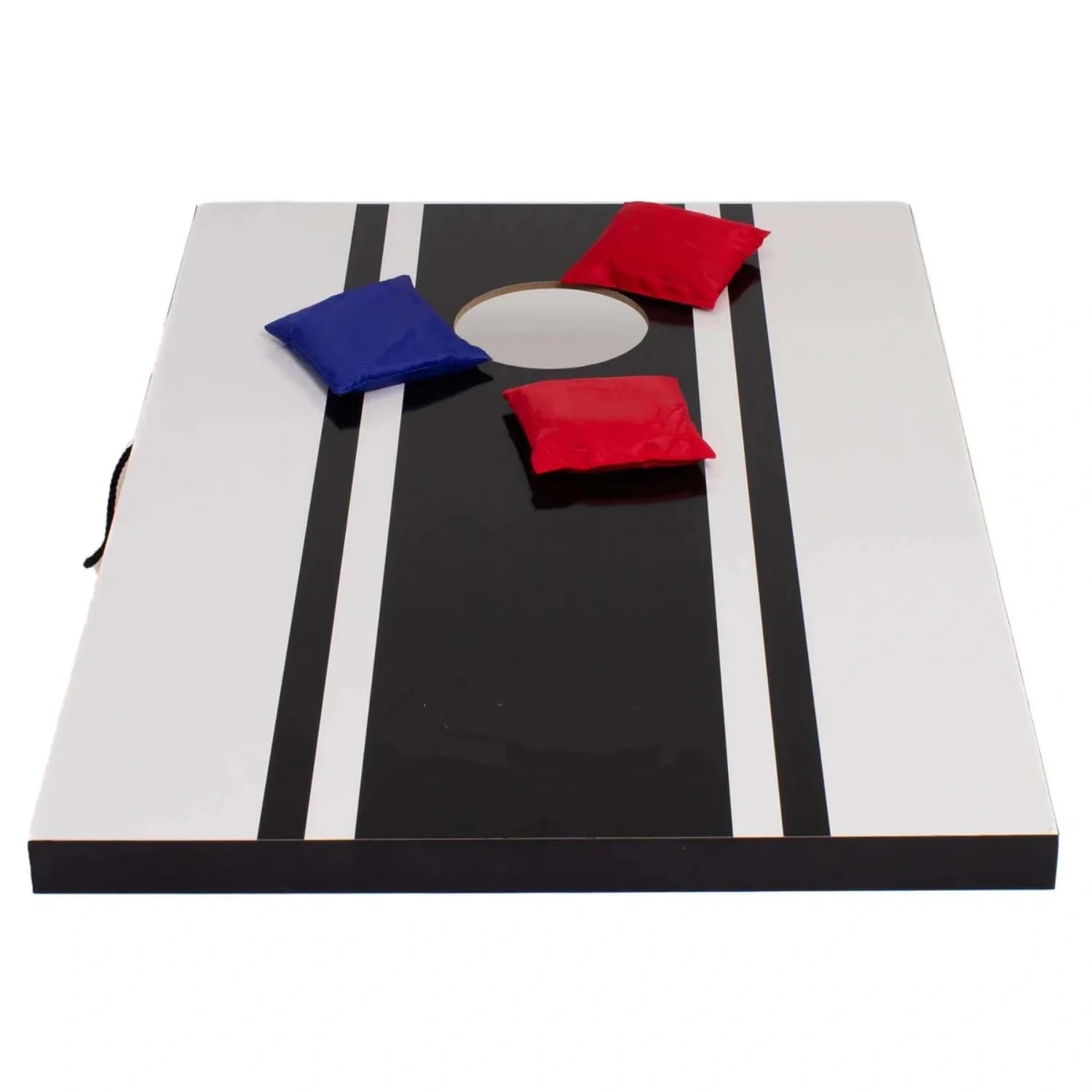 Cornhole Spiel Set mit 2 Wurfbrettern und 8 Wurfsäckchen, Wurfspiel Outdoor für Familie, Freunde, Party und Camping