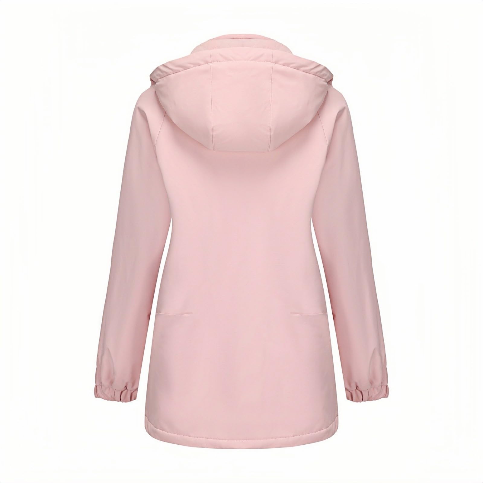 Generisch Outdoorjacke Damen Wasserdicht 2026 Leichte Anorakjacke Für Damen, Winddicht, Wasserabweisend, Langer Mantel Strapazierfähig Mit Kapuze Arbeit Regenschutz Jacke