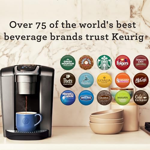 Keurig K-Elite Single Serve K-Cup Pod Coffee Maker, with Strength and Temperature Control, Iced Coffee Capability, 8 to 12oz Brew Size, Programmable, Brushed Slate - image 9
