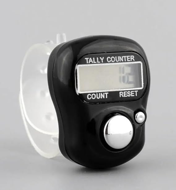 Digital Display Finger Counter, Hand Tally Electronic Tasbeeh Counter For Goods Counting, Hand Tally Counter Clicker, Manual Digital Counter For Tracking,Step Count,Recording,Golf & lap