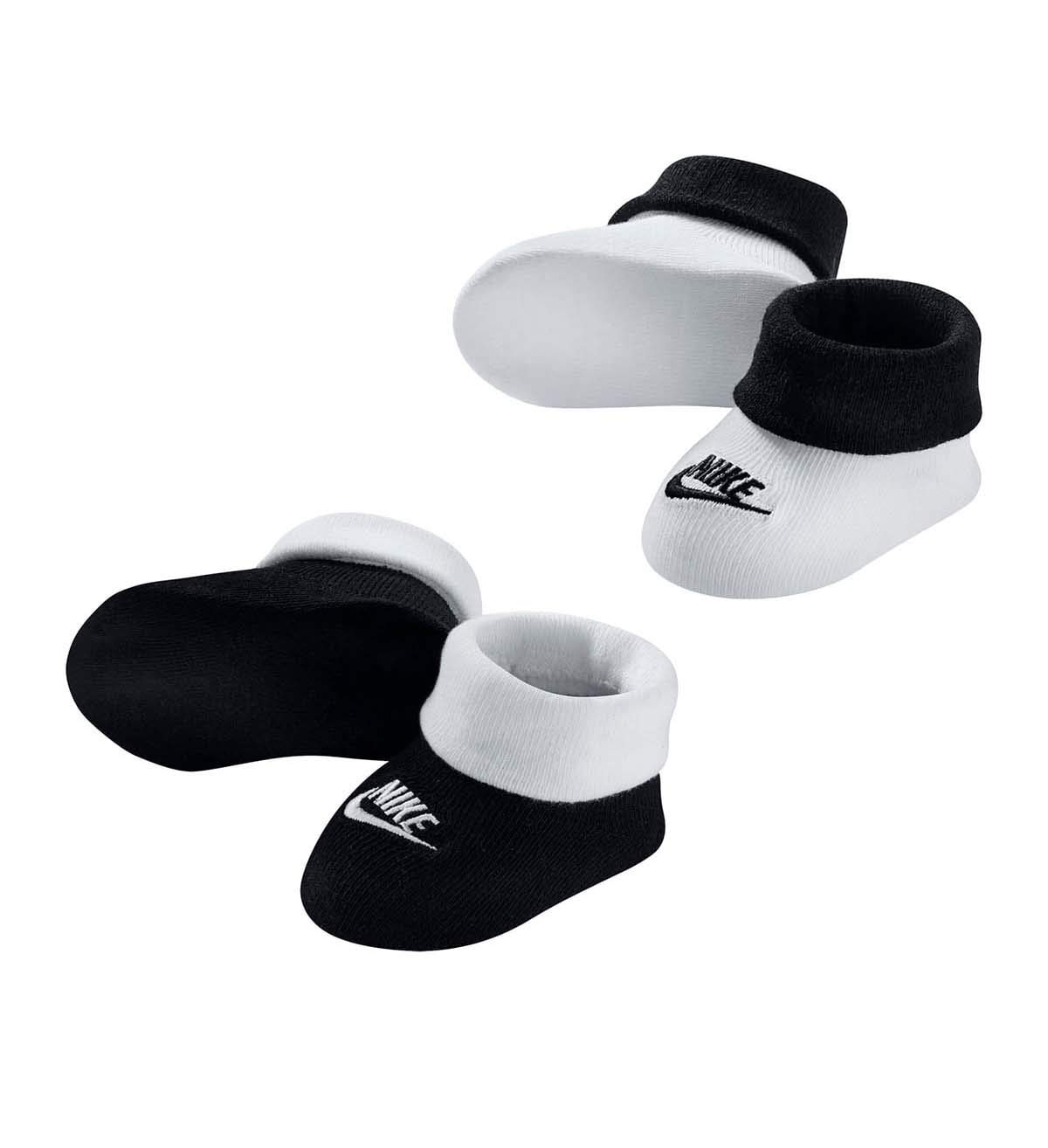 Baby`s Futura Booties 2 Pack (Black(NN0048-023)/White, 0-6 Months)