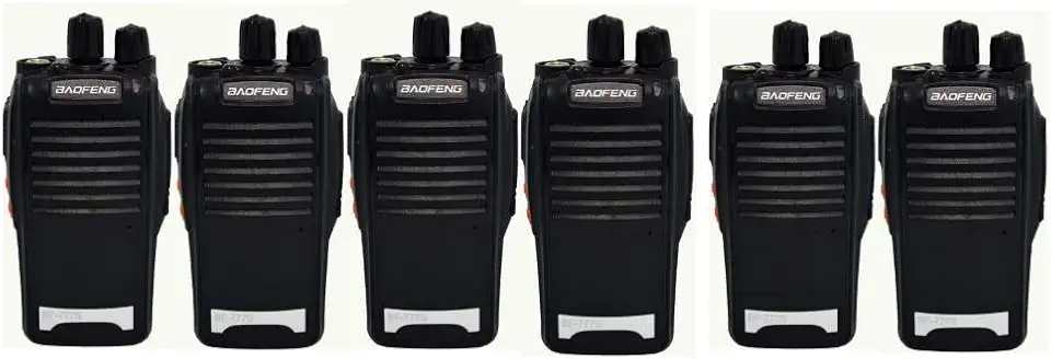 Kit 6 Walkie-talkie Baofeng Radio Comunicador Alto Alcance Bf777s