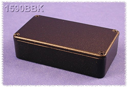 Hammond 1590Bbk Black Diecast Aluminum Enclosure -- Inches (4.39" X 2.34" X 1.06") Mm (112Mm X 60Mm X 27Mm) #TOP2