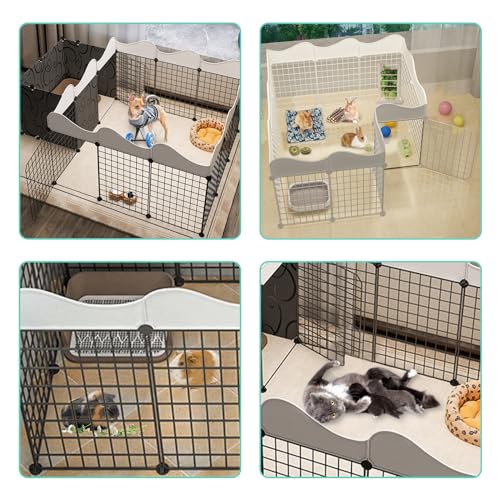 BNOSDM Dog Pet Playpen Metal Wire Puppy Fence Indoor, Portable Yard with Door Small Animal Exercise Pen for Small-Sized Senior Dog, Disabled Dog, Rabbit BNOSDM Dog Pet Playpen Metal Wire Puppy Fence Indoor, Portable Yard with Door Small Animal Exercise Pen for Small-Sized Senior Dog, Disabled Dog, Rabbit