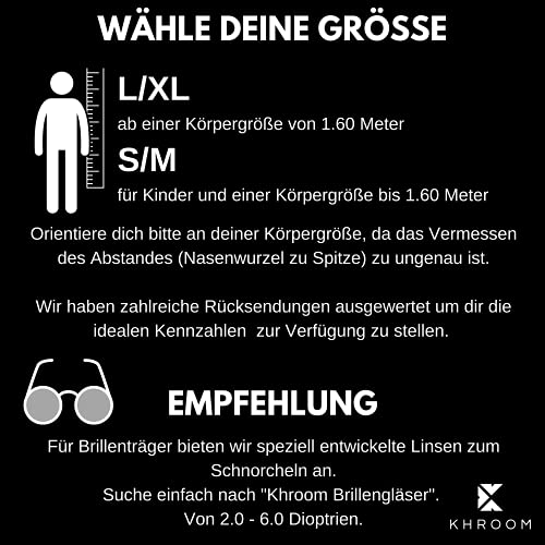 Schnorchelmaske Khroom von DEKRA geprüfter CO2 Vollmaske