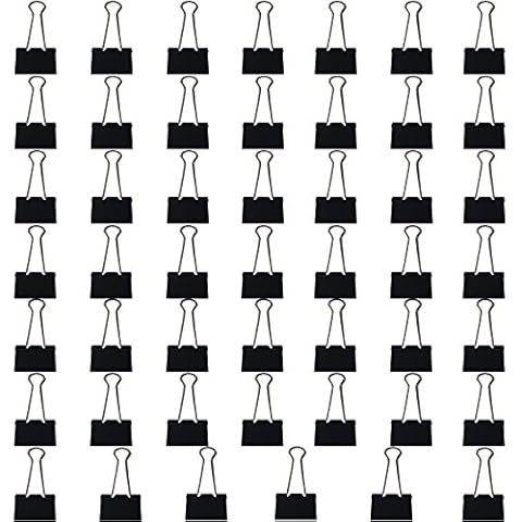 Clipco Binder Clips Large 1.5-Inch Black (48-Pack) Cover