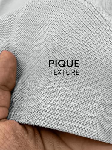 Image of XYXX Men's Apex Mercerized Cotton Striped Collar Pique Polo T-Shirt