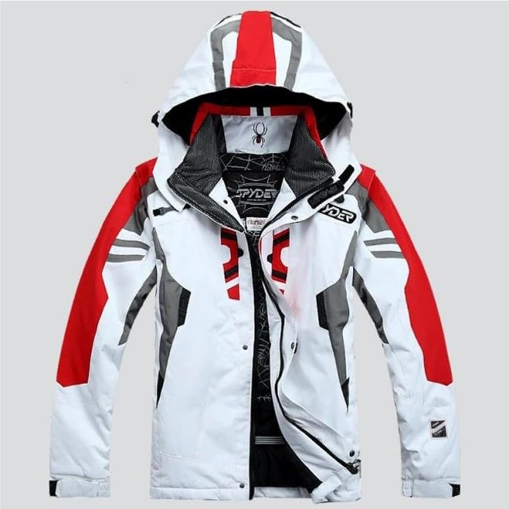 Herren-Skianzug, Skijacke Und Hose, Skisport Dick 2-teiliger Schneeanzug, Lässig Im Freien Wind- Für Outdoor-Schnee-Skijacke Und Hosen-Set-E||XL