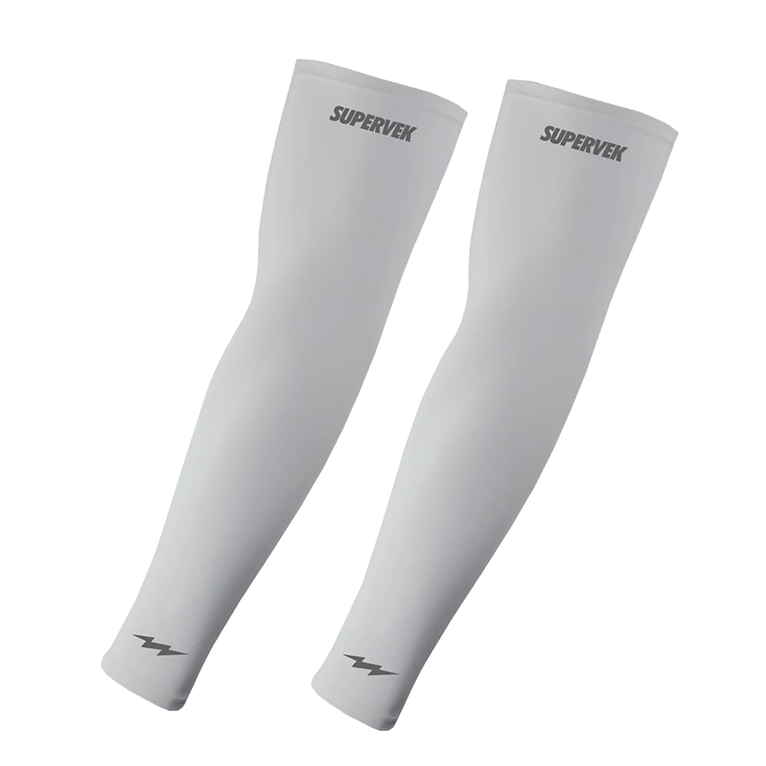 UV Protection Arm Sleeves for Men Women | Hand Sleeves for men, Sun Protection Sleeves for Men | Hand Cover for Bike Riding Running Cycling Volleyball Basketball - White S/M 2Pack-image-6