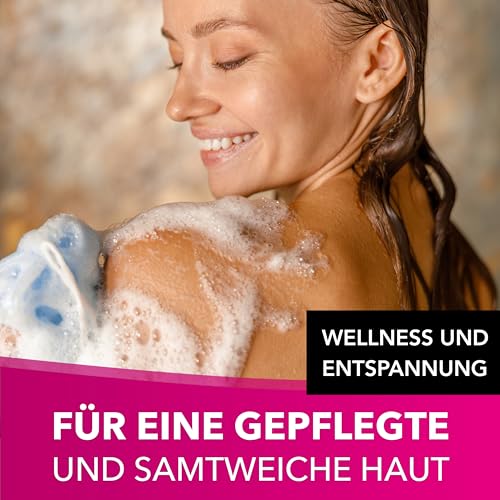 accentra - Let’s celebrate Geschenkset Frauen in Plastik Sekt-Fläschchen - Bade- & Duschset mit Tea Rose & Velvet inkl. Duschgel, Bodylotion & Badesalz - 3-Teiliges Wellness Set für Damen & Mädchen