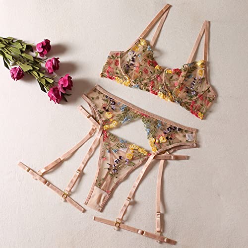 String boucle jambe et soutien-gorge transparent dentelle de créateur
