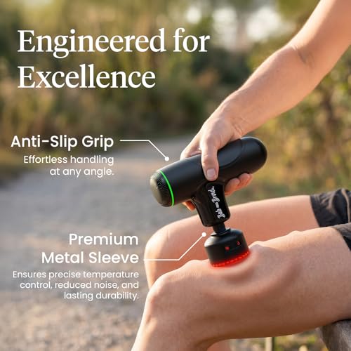Image of BOB AND BRAD Q2 Ultra Max Mini Massage Gun, Deep Tissue Back Handheld Massager with Infrared Heat Therapy, 5-11mm Amplitude, FSA Approved Portable Percussion Muscle Massager Gun Fathers Day HSA