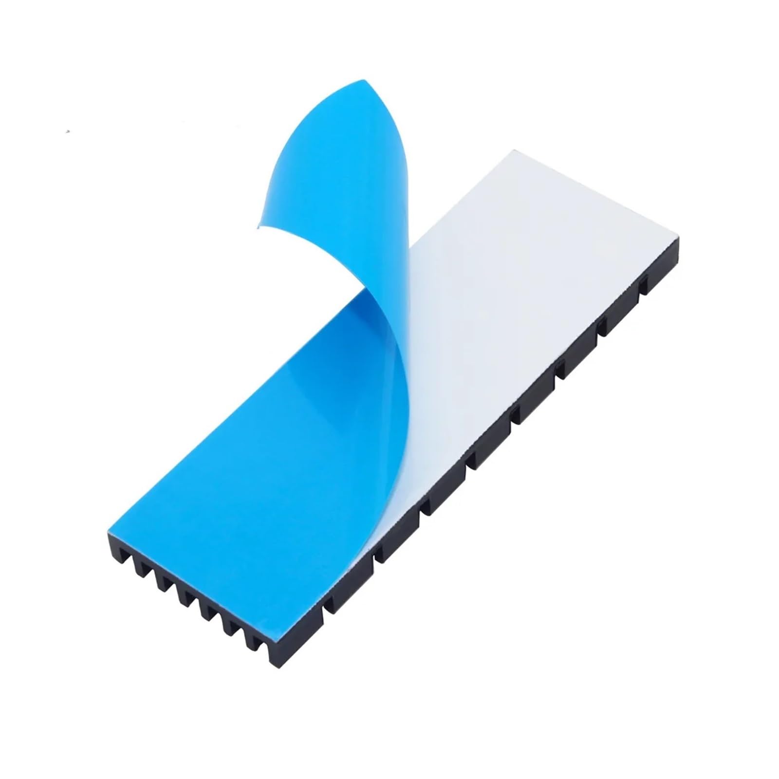 Disipador de Calor Aluminio 75x25x5mm, radiador refrigeración for Chip IC electrónico RAM LED, disipación con Cinta térmica, 10 Uds