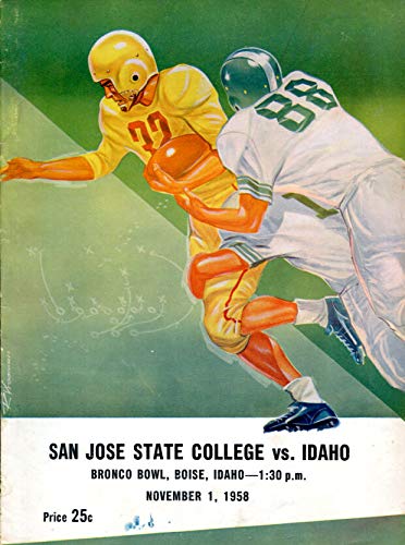 1958 San Jose State v Idaho Vandals Football Program