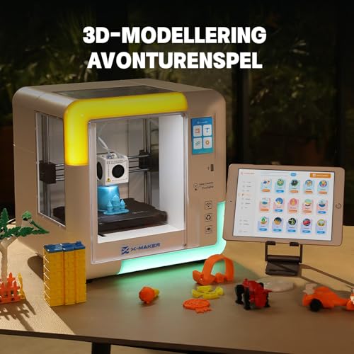 X‑Maker 3D-Printer met Ontwerpsoftware, AI-Ontwerpsoftware, Uitgebreide Printbibliotheek, Zelfontwikkelde App en 15 Ontwerpmodules - Afbeelding 6