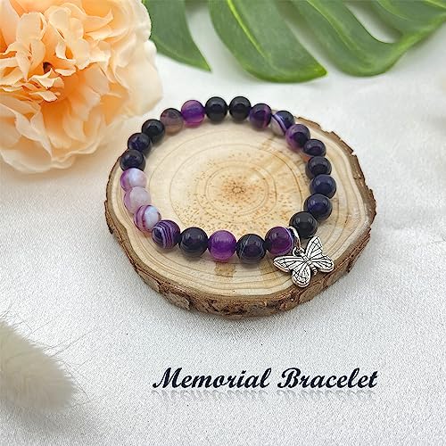 Image of LINY Memorial Gifts for Loss of Loved One Grief Memorial Bracelet Sympathy Gift for Loss of Mom Dad