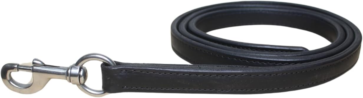 Double Leather Lead, Double Leather Shank, Double Leather Lead with Snap, Leather Lead for Horses, Custom Double Leather Lead (Double Leather Lead with Snap)