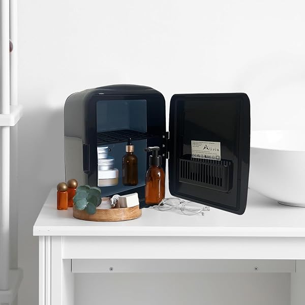 Alivio 4L Portable Mini Fridge - Compact & Efficient Cooling Solution for Home, Office, or On-the-Go (Black) - 2