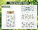 Rngmsi UV DTF Cup Wrap - 8 Sheets Weed UV DTF Cup Wraps for 16 oz 420 Uvdtf Cup Wraps Waterproof UV DTF Wraps for Glass Cups DIY Wood Crafts