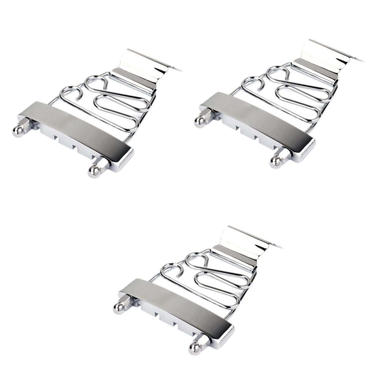TOYANDONA 3pezzi Ponte Regolabile Per Chitarra Archtop Corde Accessorio Argento Per Sostituzione Facile e Veloce Compatibile Con Chitarre Jazz e Bassi Archtop Per Musicisti e Appassionati Di