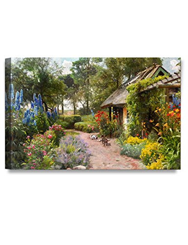 Decorarts - Meal Times By Peder Mork Monsted. Giclee Print On Canvas Art For Home Decor 30X20X1.5 #TOP5