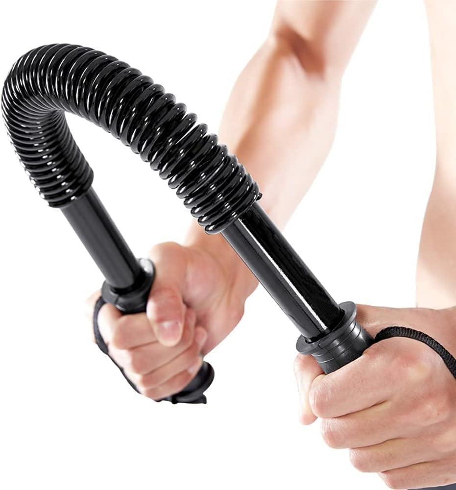 VIRTUAL WORLD Flexible Strength Chest Shoulder Arm Rod Spring Exerciser Power Wrist Hand Gripper Rod for Biceps and Chest Workout (1Pcs) (20 Kg)