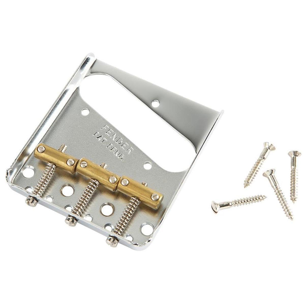 3-saddle American Vintage Telecaster Bridge Assembly - Chrome