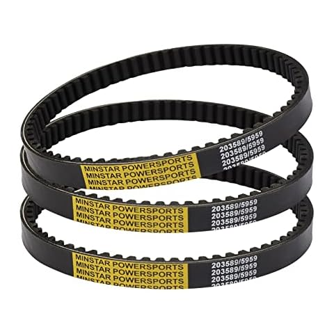 MinStar 30 Series Go Kart Drive Belt Replace Manco 5959 / Comet 203589 / Murray 12-8487 / Baja Motorsports BB65-395 / Ken-Bar 300-009 255-299 / Rotary 8487.(3 PCS) Cover