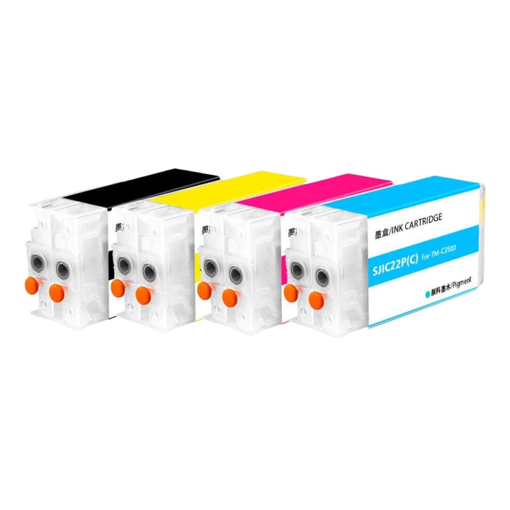 CISS System ciągłego dostarczania atramentu bez chipów SJIC22P SJIC23P SJIC24P Kompatybilny z C3500 C3510 C3520 TM-C3500 TM-C3510 TM-C3520