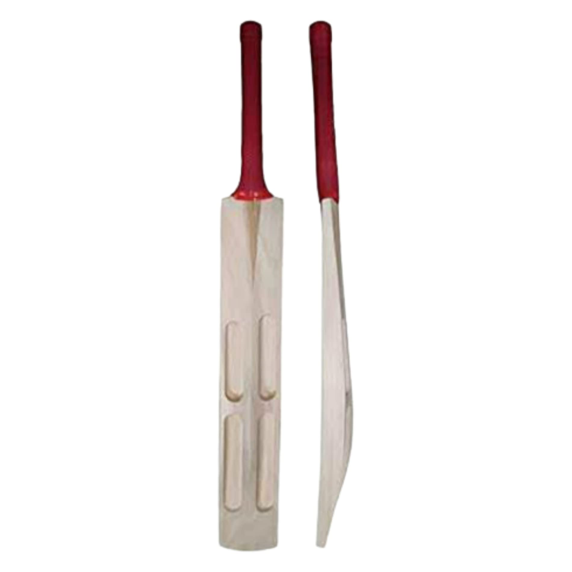 Mazza da cricket in legno di salice popolare per tennis, palla di gomma (numero 6, design paletto)