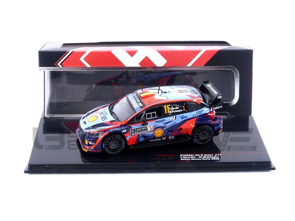 Compatible con Hyundai i20 N Rally1 WRC Nº11 Neuville/Wydaeghe Rally Monte Carlo 1:43 IXO Models RAM835