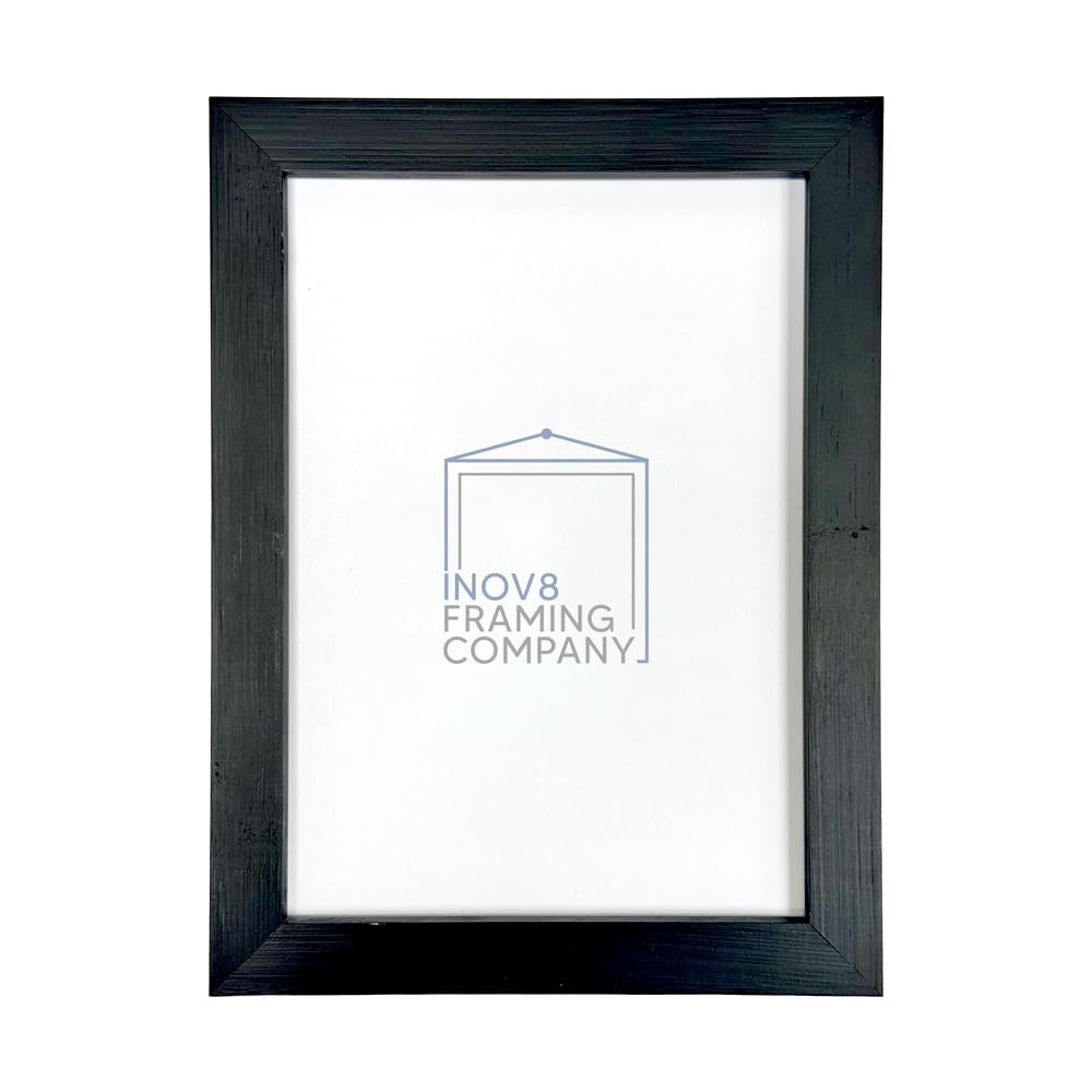 Inov8 Photo Frame Bamboo Black 8x6 (6x4 App)