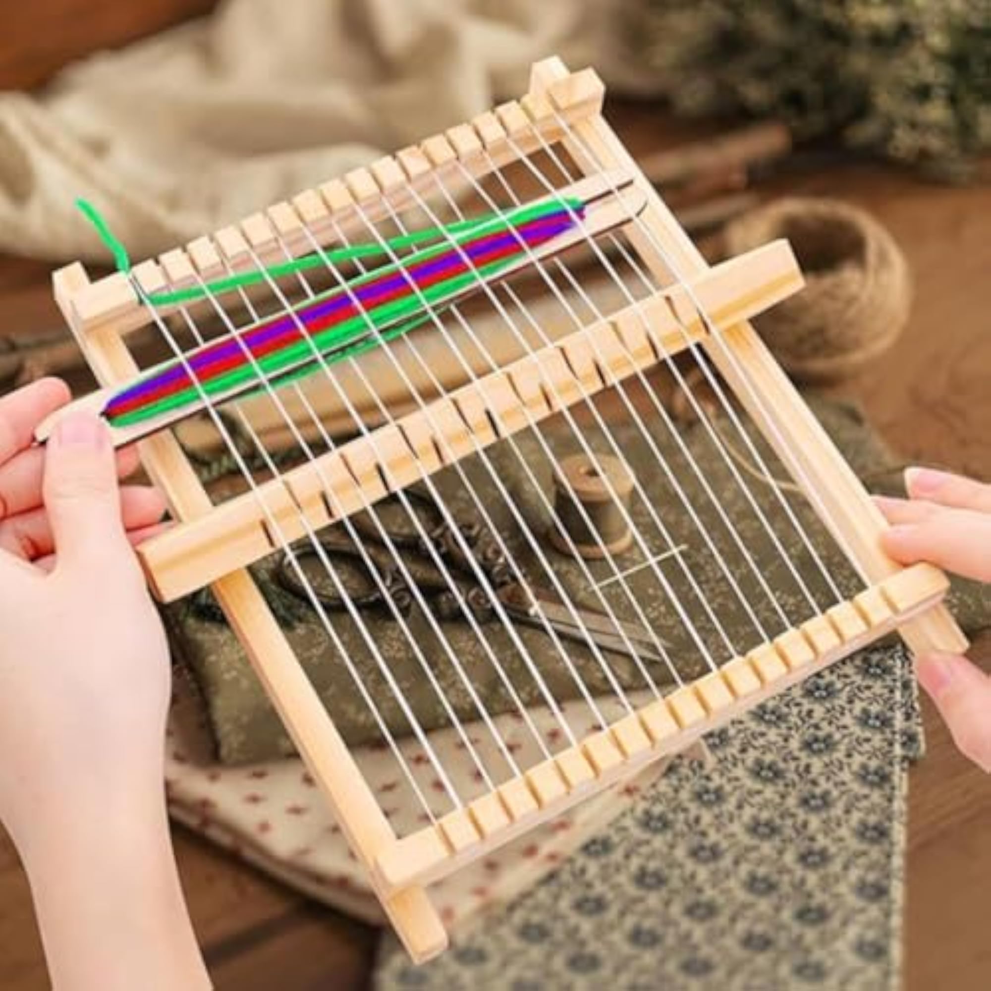 Easy to Assemble Small Weaving Loom Kit for Beginners