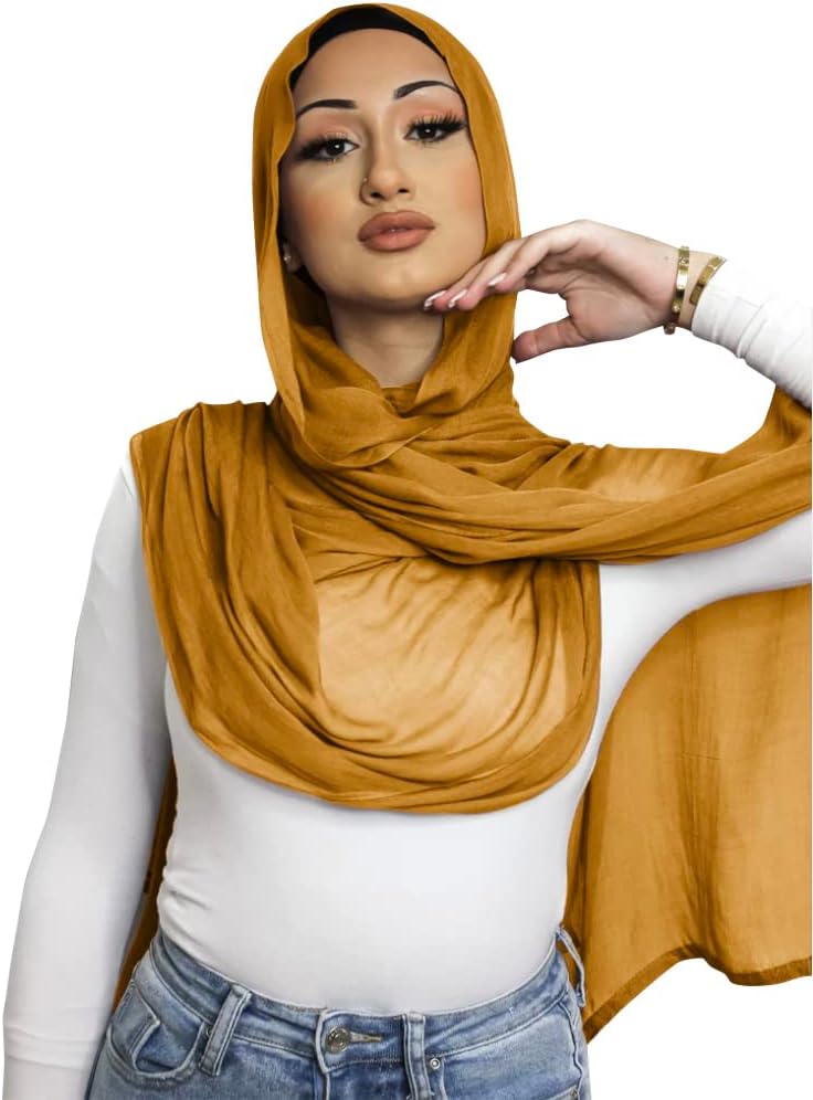 Txameru Women's Viscose Cotton Hijab Scarf