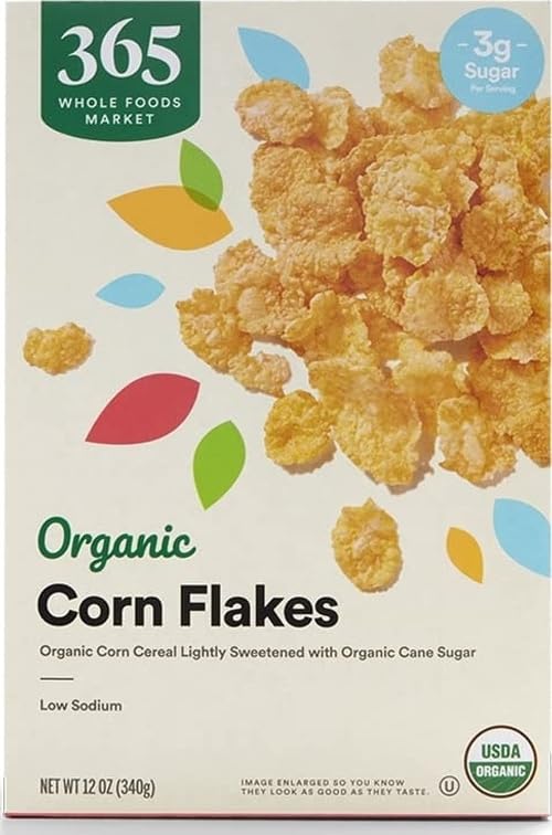 365 by Whole Foods Market, Organic Corn Flakes Cereal, 12 Ounce