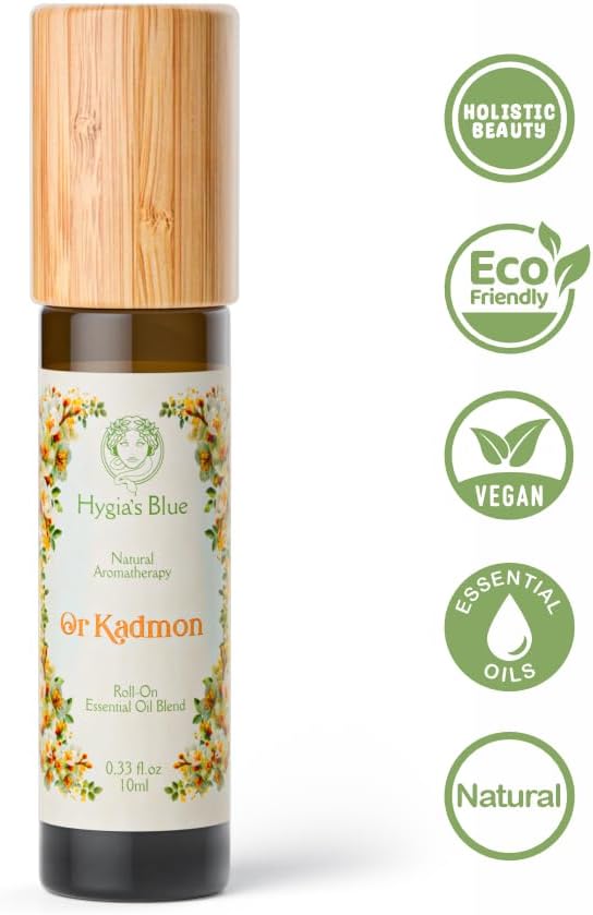 Hygia’s Blue Roll-On Or Kadmon, Essential Oil Blend, Stress Relief, Calm, Peace, Sleep Support, 0.33 fl oz