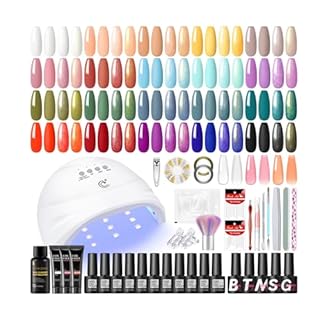 COSCELIA Kit Semipermanente Unghie Con Lampada, 20 Colori Smalto Unghies E 3 Colori Extensione Gel Kit Unghie Gel Completo, Base Coat& 4 Top Coat Manicure Set Regali Per Donne