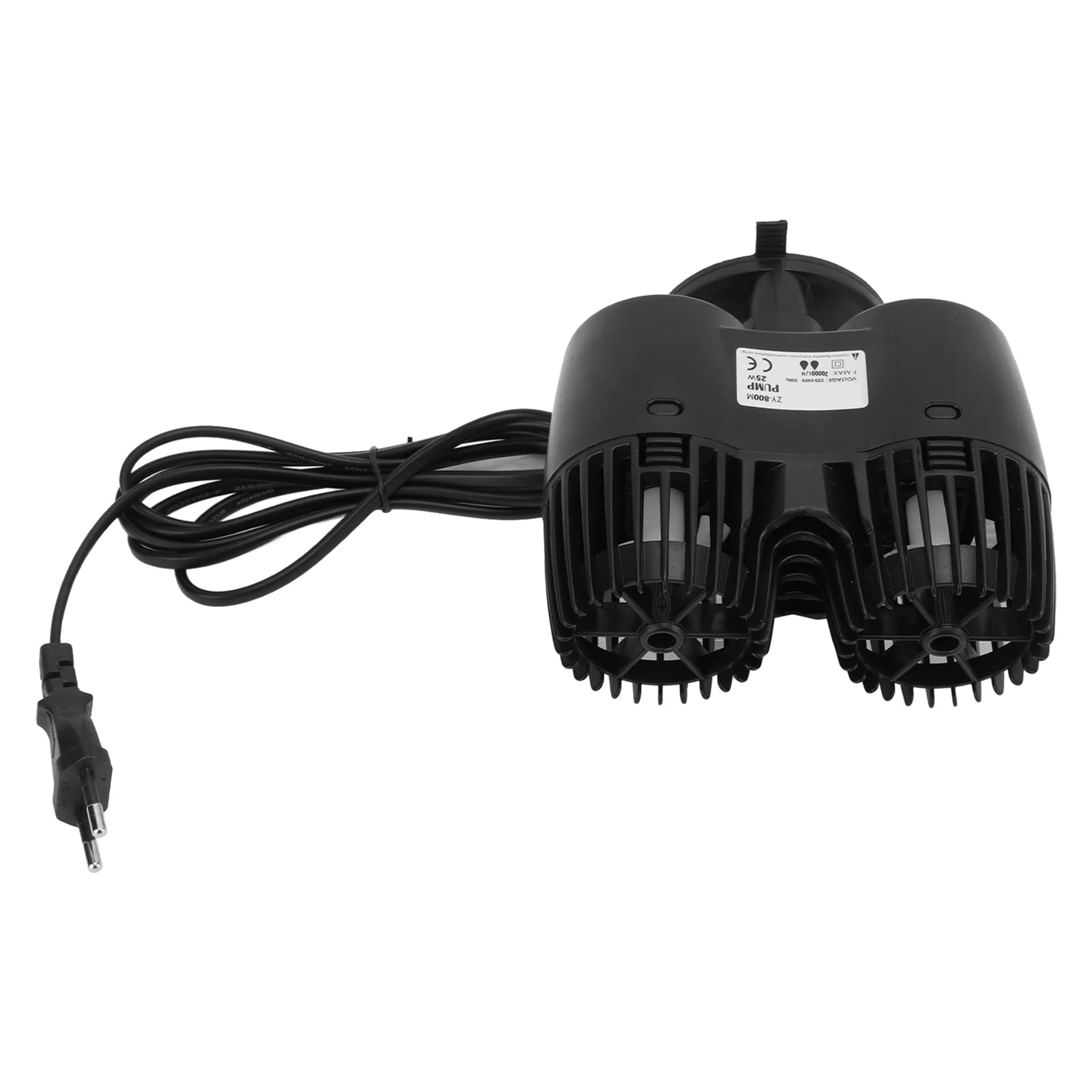 ANGGREK Pompa di Movimento per Acquario, Pompa a Flusso Reversibile 360 Gradi Silenziosa in Plastica for Acquari (Spina europea 220 V ZY-800M)
