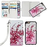 iPhone 6 Plus Case,xhorizon TM FLK Premium Leather Folio Case [Wallet] [Magnetic Detachable] Wristlet Purse Flip Multiple Card Slots Case Cover for iPhone 6 Plus [5.5