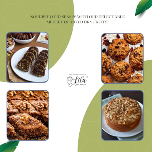 Image of Lila Dry Fruits Daily Needs DryFruit Combo Pack 500 g (5 x 100g) Almonds, Walnuts, Anjeer, Cashews, Raisins | Healthy and Nutritious Rich in Vitamins Minerals Dry Fruit Mix Perfect for Gifting