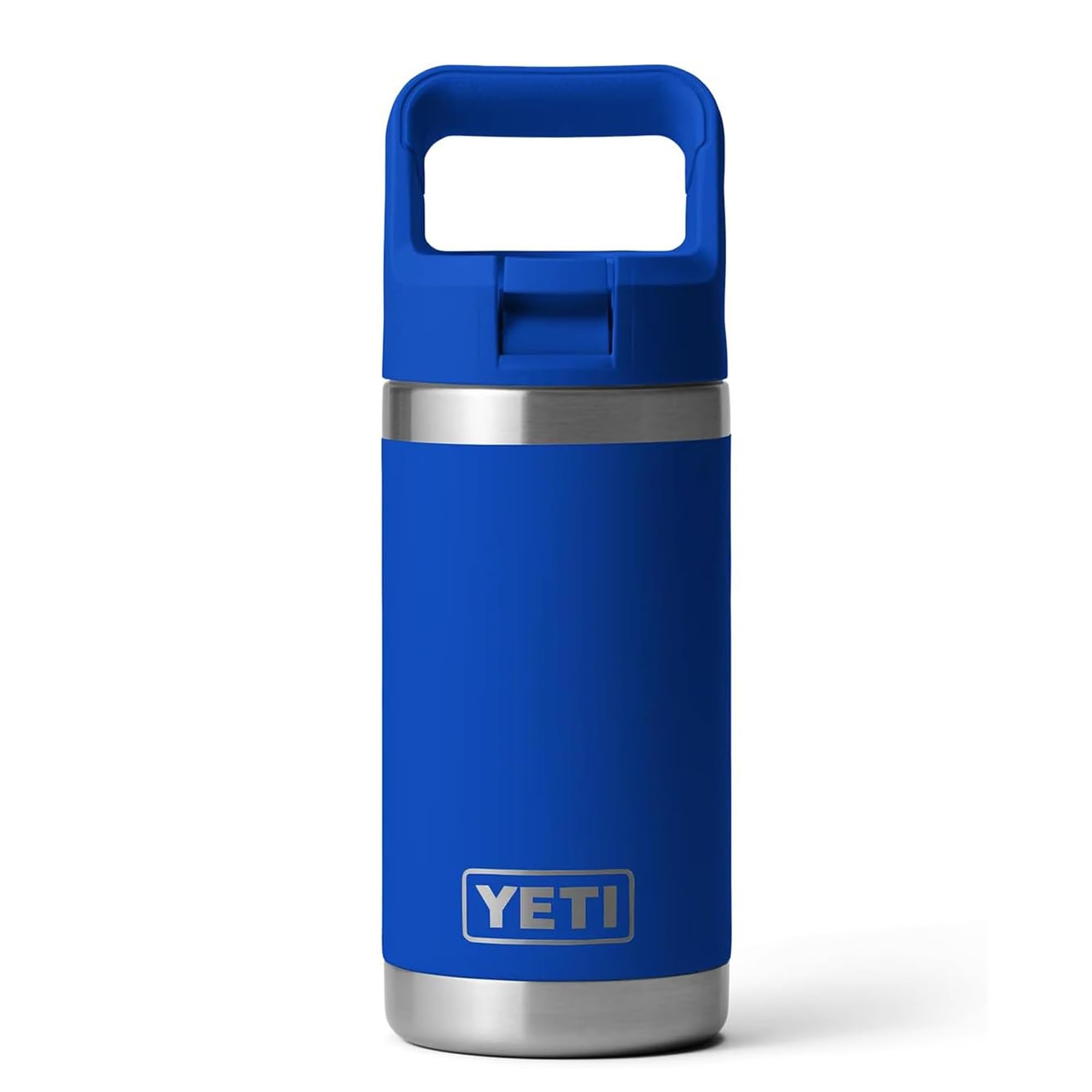 YETI Rambler Jr Kids Bottle, Vacuum Insulated Stainless Steel Bottle with Straw Cap, Royal Blue, 12 oz (355 ml) โ image 1