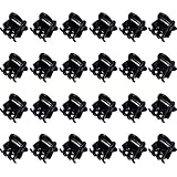 Hotop 24 Pieces Mini Hair Clips Plastic Hair Claws Pins Clamps for Girls and Women (Black)