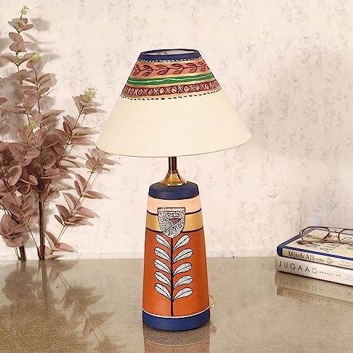 Image of AAKRITI ART CREATIONS Botanical Blooms Table Lamp
