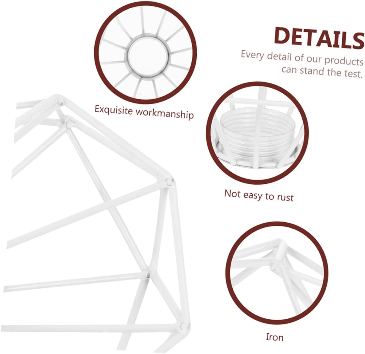 DOITOOL 6pcs Shape Lampshade Retro Bulb Guard Holder for Industrial Decor for Restaurants and Home Lighting